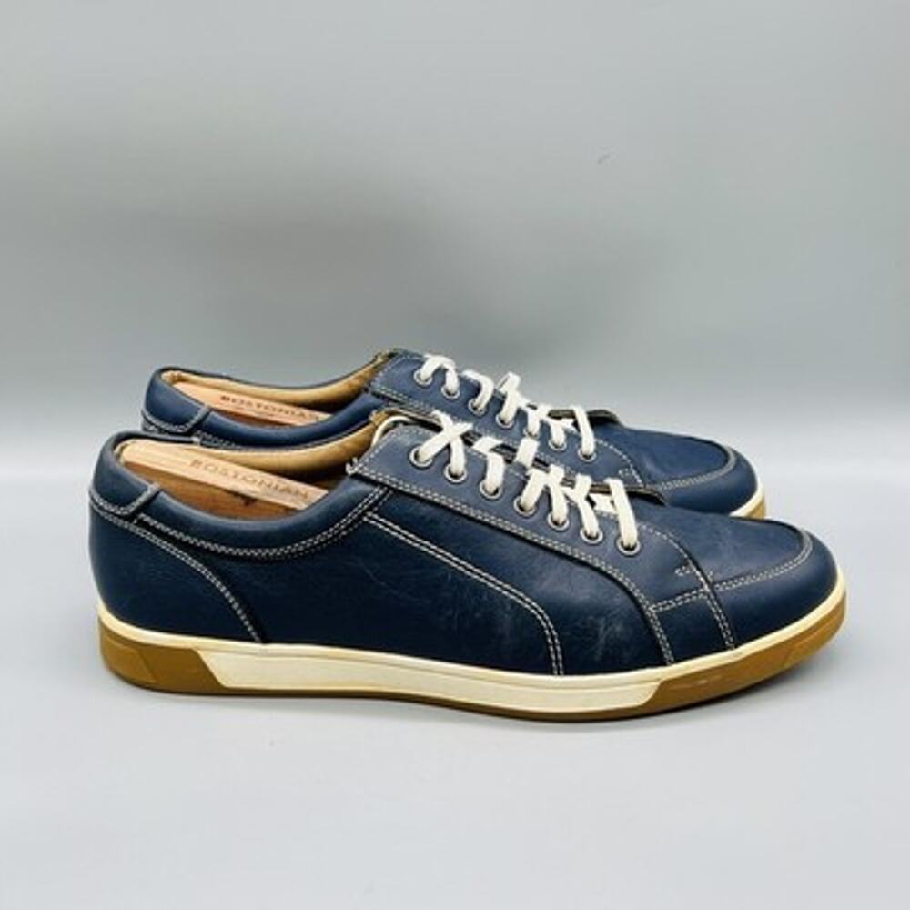 Cole Haan Shoes Men 11.5 Blue Leather Quincy Sport Oxford Low Top Sneaker Casual